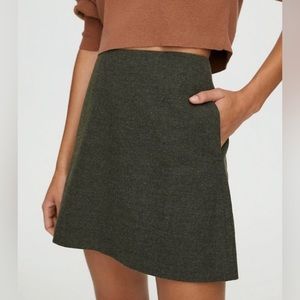 Aritzia Wilfred Renee Classic A-Line Mini Skirt